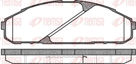 Remsa 0507.00 - Kit pastiglie freno, Freno a disco autozon.pro