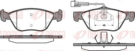 Remsa 0589.02 - Kit pastiglie freno, Freno a disco autozon.pro