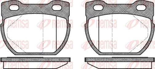 Remsa 0584.00 - Kit pastiglie freno, Freno a disco autozon.pro