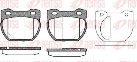 Remsa 0584.20 - Kit pastiglie freno, Freno a disco autozon.pro