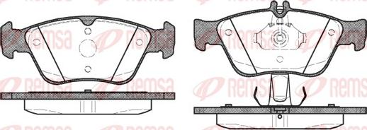 Remsa 0586.10 - Kit pastiglie freno, Freno a disco autozon.pro