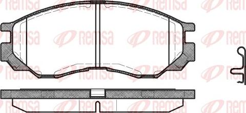 Remsa 0583.00 - Kit pastiglie freno, Freno a disco autozon.pro