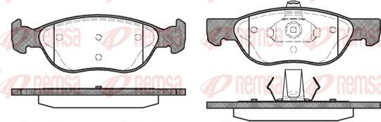 Remsa 0587.00 - Kit pastiglie freno, Freno a disco autozon.pro