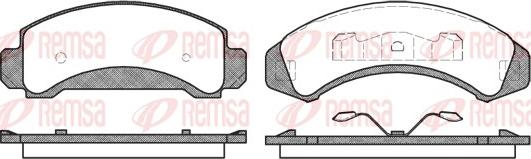 Remsa 0523.00 - Kit pastiglie freno, Freno a disco autozon.pro
