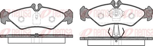 Remsa 0579.00 - Kit pastiglie freno, Freno a disco autozon.pro