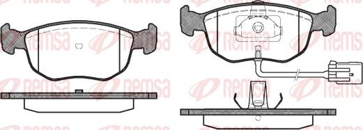 Remsa 0575.02 - Kit pastiglie freno, Freno a disco autozon.pro