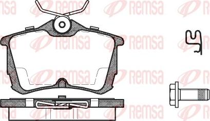 Remsa 0695.02 - Kit pastiglie freno, Freno a disco autozon.pro