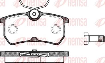 Remsa 0693.00 - Kit pastiglie freno, Freno a disco autozon.pro