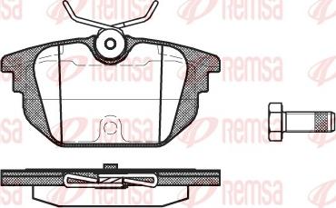 Remsa 0692.00 - Kit pastiglie freno, Freno a disco autozon.pro