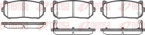 Remsa 0649.02 - Kit pastiglie freno, Freno a disco autozon.pro