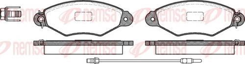 Remsa 0643.01 - Kit pastiglie freno, Freno a disco autozon.pro