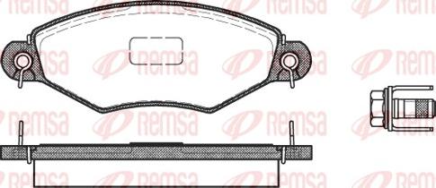 Remsa 0643.10 - Kit pastiglie freno, Freno a disco autozon.pro