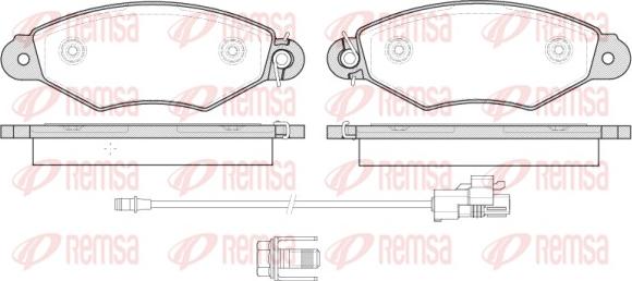 Remsa 0643.30 - Kit pastiglie freno, Freno a disco autozon.pro