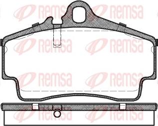 Remsa 0654.00 - Kit pastiglie freno, Freno a disco autozon.pro