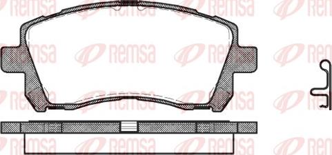 Remsa 0655.02 - Kit pastiglie freno, Freno a disco autozon.pro