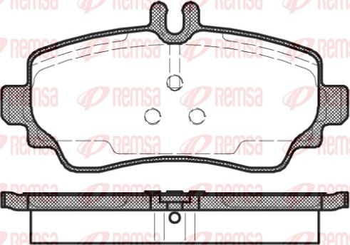 Remsa 0650.02 - Kit pastiglie freno, Freno a disco autozon.pro