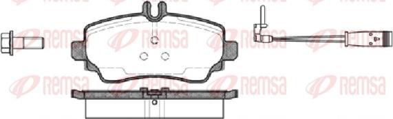 Remsa 0650.22 - Kit pastiglie freno, Freno a disco autozon.pro