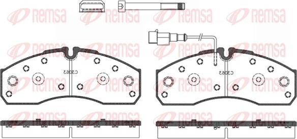 Remsa 0651.42 - Kit pastiglie freno, Freno a disco autozon.pro