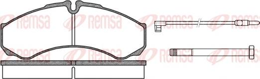 Remsa 0651.02 - Kit pastiglie freno, Freno a disco autozon.pro