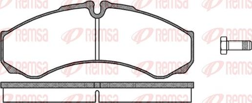 Remsa 0651.10 - Kit pastiglie freno, Freno a disco autozon.pro