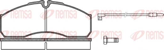 Remsa 0651.12 - Kit pastiglie freno, Freno a disco autozon.pro