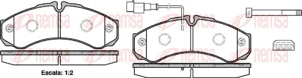 Remsa 0651.32 - Kit pastiglie freno, Freno a disco autozon.pro