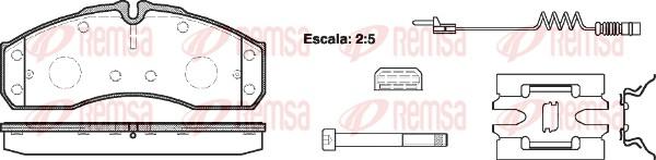 Remsa 0651.22 - Kit pastiglie freno, Freno a disco autozon.pro