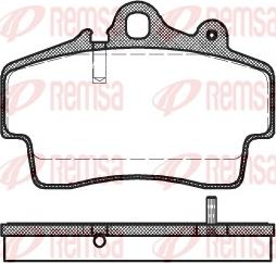 Remsa 0653.00 - Kit pastiglie freno, Freno a disco autozon.pro