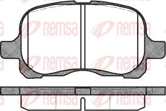 Remsa 0652.00 - Kit pastiglie freno, Freno a disco autozon.pro