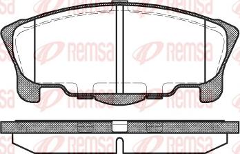 Remsa 0657.00 - Kit pastiglie freno, Freno a disco autozon.pro