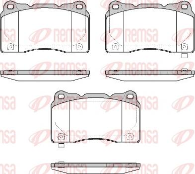 Remsa 0666.58 - Kit pastiglie freno, Freno a disco autozon.pro