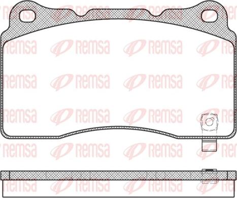 Remsa 0666.04 - Kit pastiglie freno, Freno a disco autozon.pro