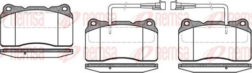 Remsa 0666.02 - Kit pastiglie freno, Freno a disco autozon.pro