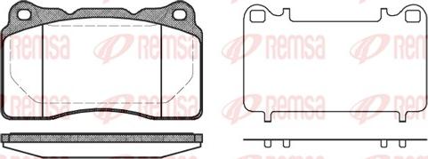 Remsa 0666.10 - Kit pastiglie freno, Freno a disco autozon.pro