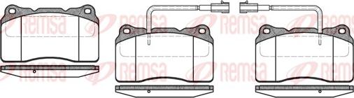 Remsa 0666.22 - Kit pastiglie freno, Freno a disco autozon.pro