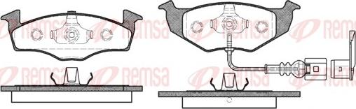 Remsa 0609.11 - Kit pastiglie freno, Freno a disco autozon.pro