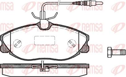 Remsa 0604.04 - Kit pastiglie freno, Freno a disco autozon.pro