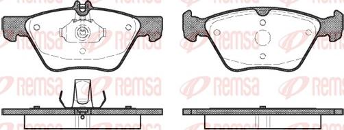 Remsa 0601.00 - Kit pastiglie freno, Freno a disco autozon.pro