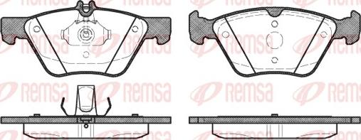 Remsa 0601.20 - Kit pastiglie freno, Freno a disco autozon.pro