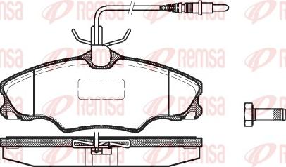 Remsa 0603.04 - Kit pastiglie freno, Freno a disco autozon.pro