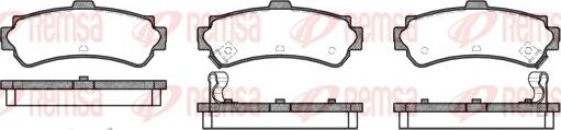 Remsa 0607.02 - Kit pastiglie freno, Freno a disco autozon.pro