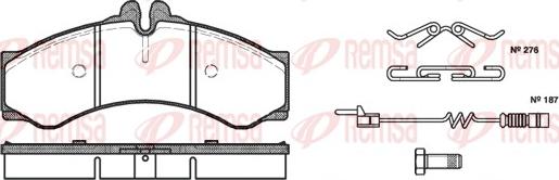 Remsa 0614.02 - Kit pastiglie freno, Freno a disco autozon.pro