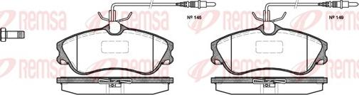 Remsa 0634.04 - Kit pastiglie freno, Freno a disco autozon.pro