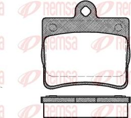 Remsa 0630.00 - Kit pastiglie freno, Freno a disco autozon.pro