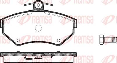 Remsa 0631.00 - Kit pastiglie freno, Freno a disco autozon.pro