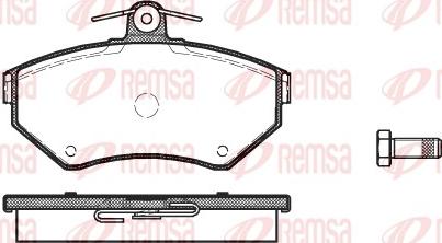 Remsa 0631.10 - Kit pastiglie freno, Freno a disco autozon.pro