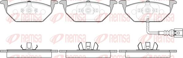 Remsa 0633.41 - Kit pastiglie freno, Freno a disco autozon.pro