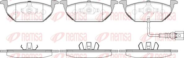 Remsa 0633.31 - Kit pastiglie freno, Freno a disco autozon.pro