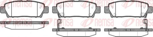 Remsa 0632.02 - Kit pastiglie freno, Freno a disco autozon.pro