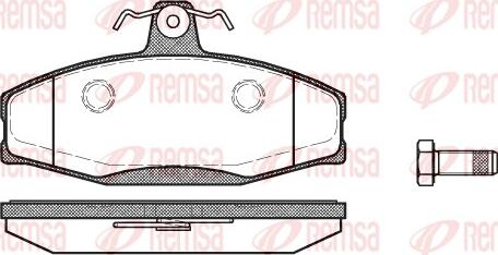 Remsa 0620.20 - Kit pastiglie freno, Freno a disco autozon.pro